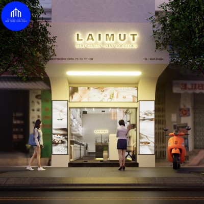 Thiết kế tiệm vàng LAIMUT  